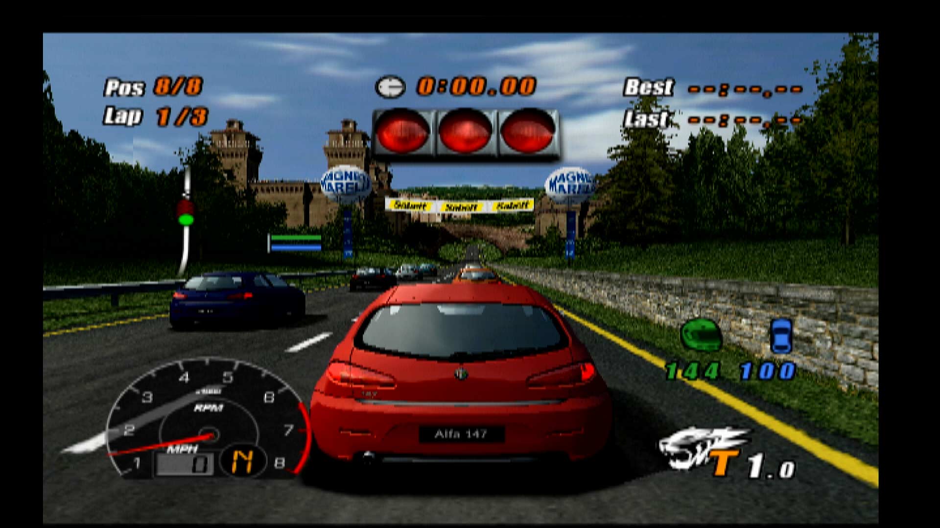 Alfa Romeo Racing Italiano PS2 race starts