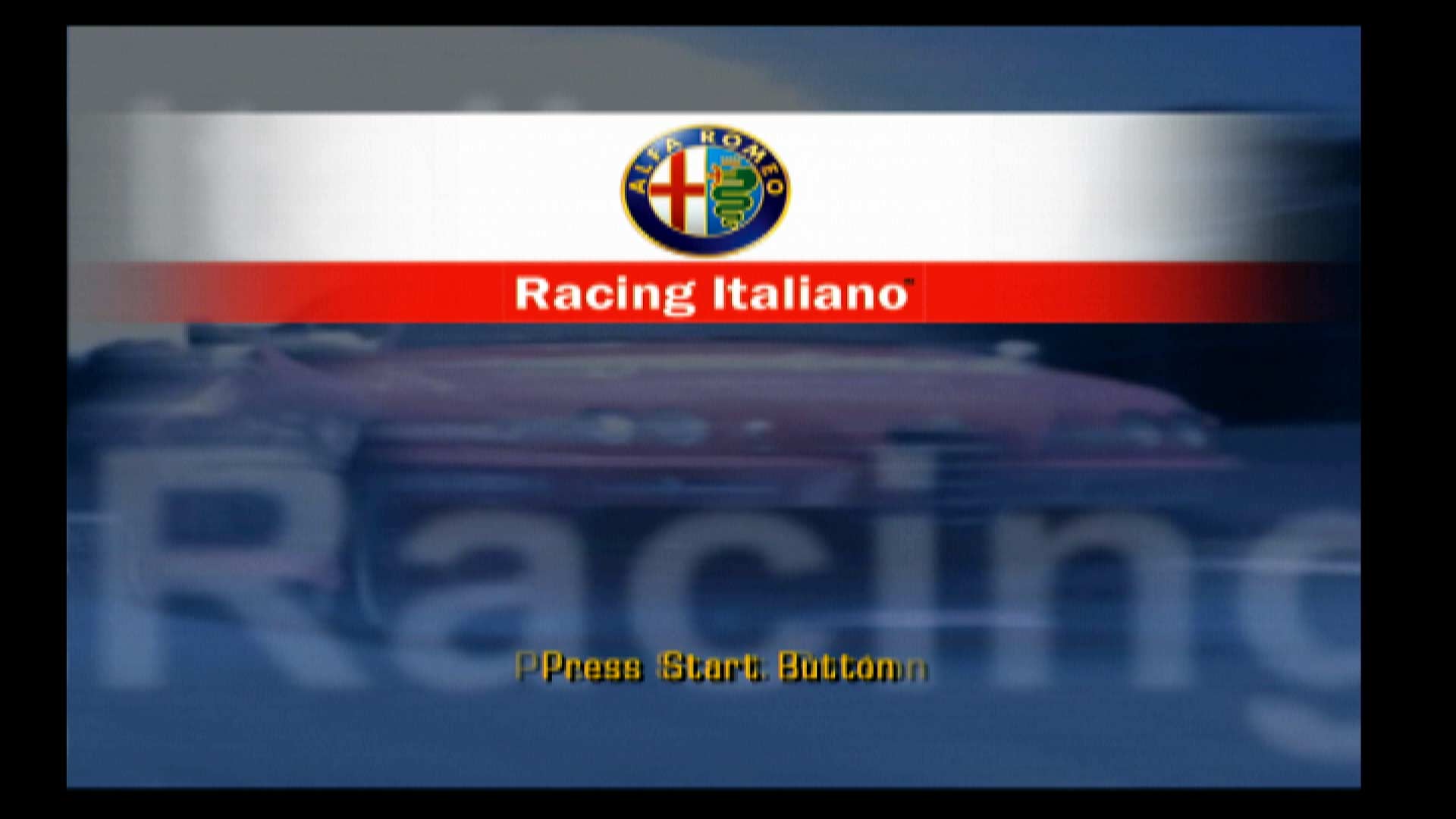 Alfa Romeo Racing Italiano PS2 start screen