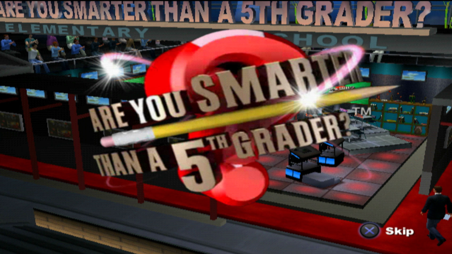 Are You Smarter Than a 5th Grader PS2 title screen