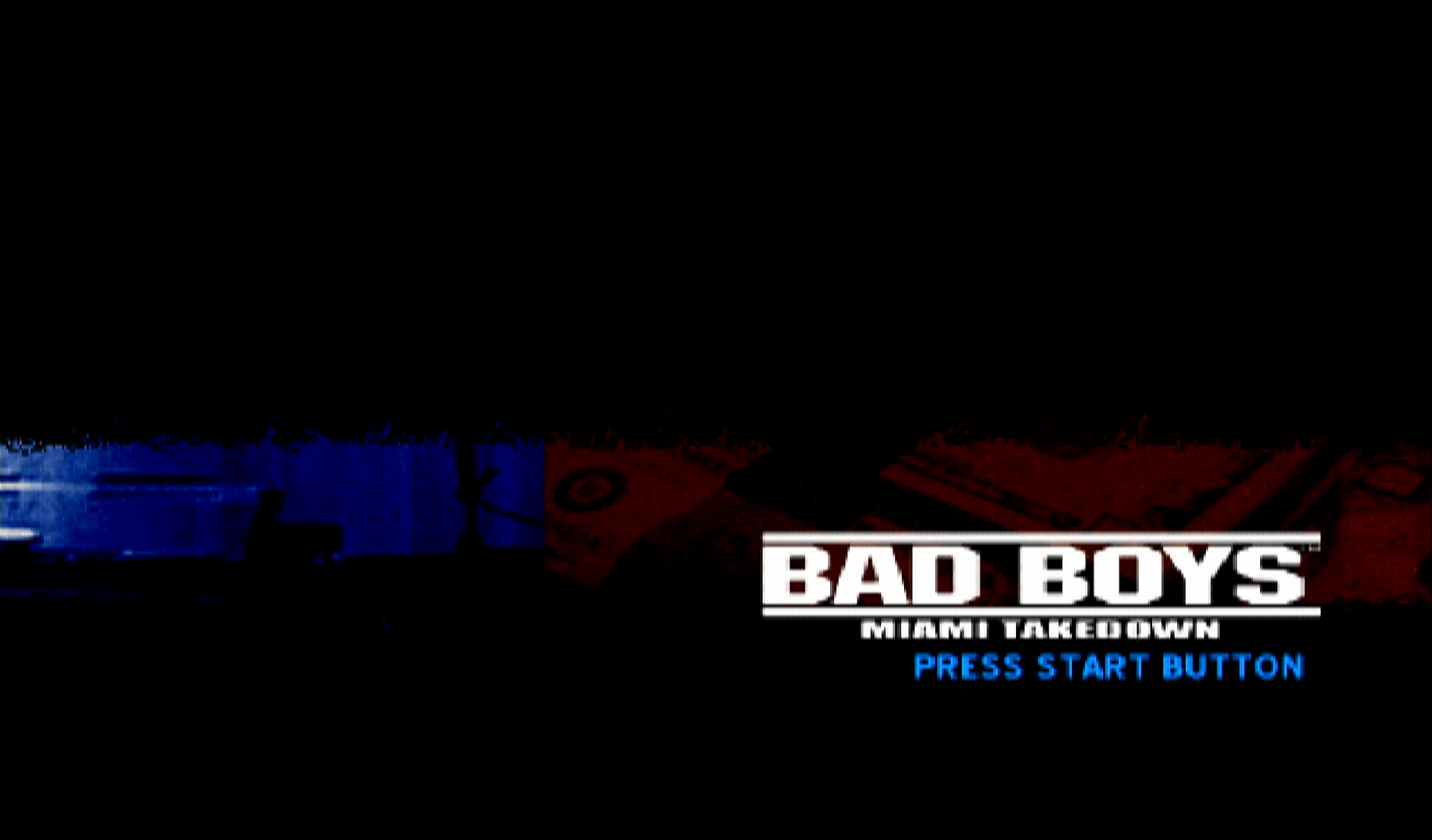 Bad Boys Miami Takedown PS2 title screen