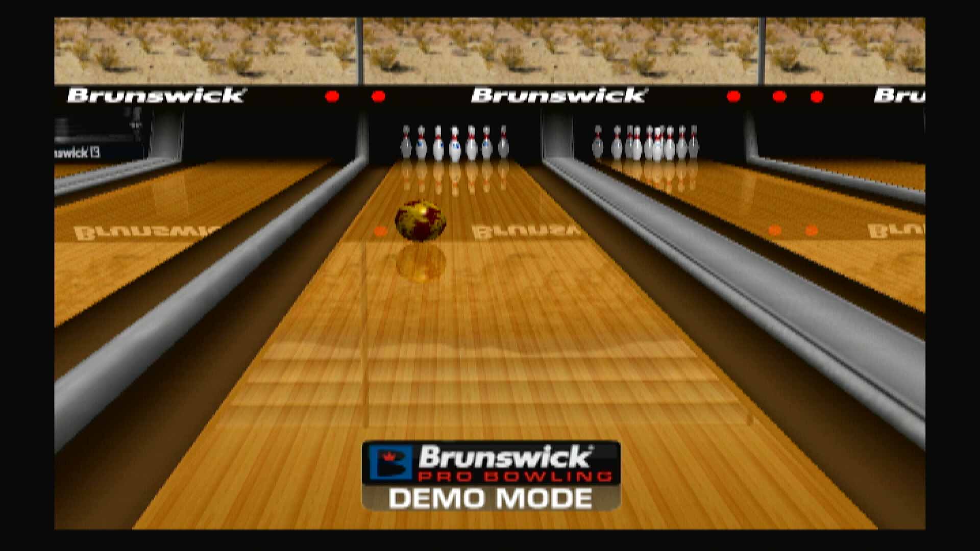 Brunswick Pro Bowling PS2 demo lane