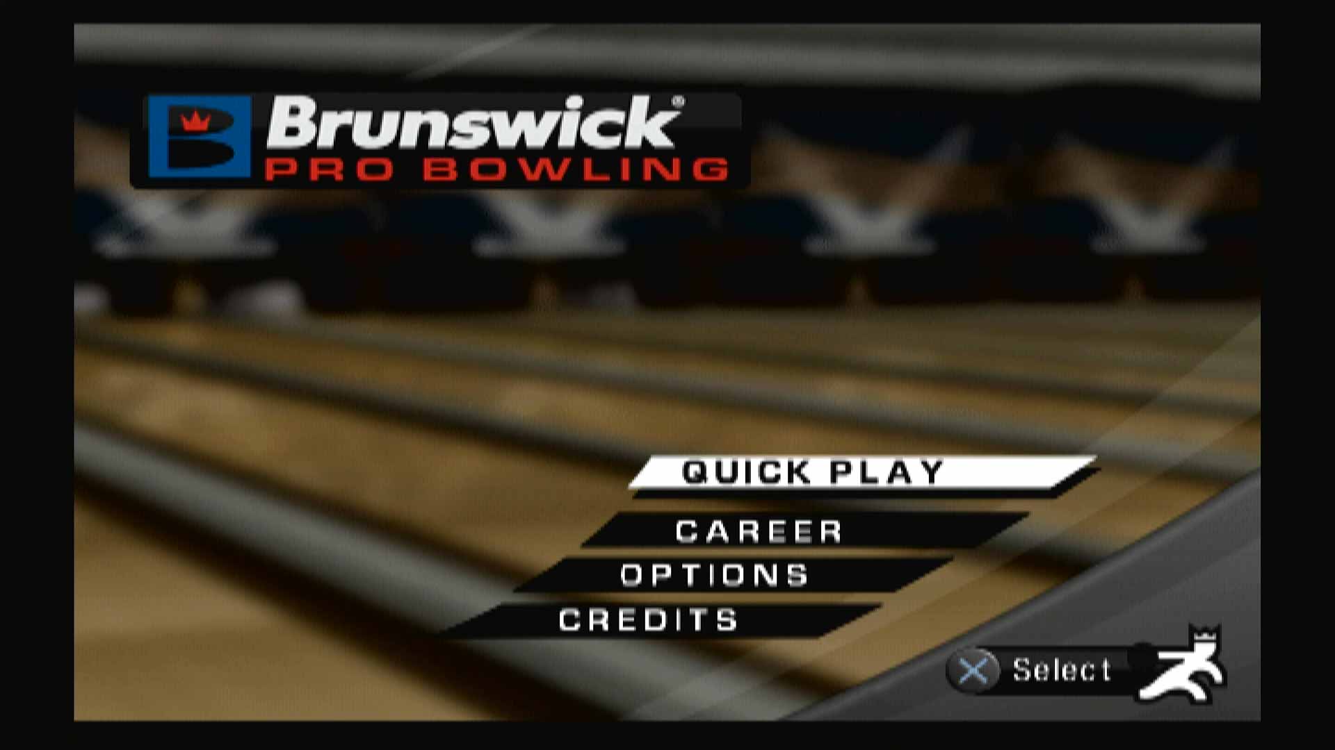 Brunswick Pro Bowling PS2 main menu
