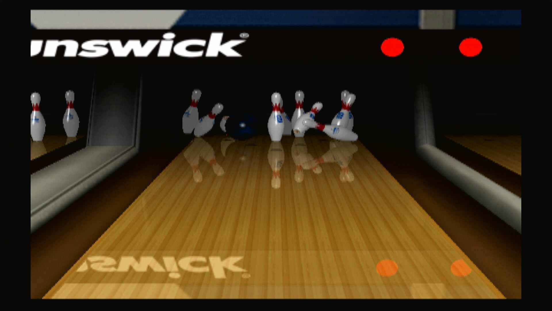 Brunswick Pro Bowling PS2 pins hit