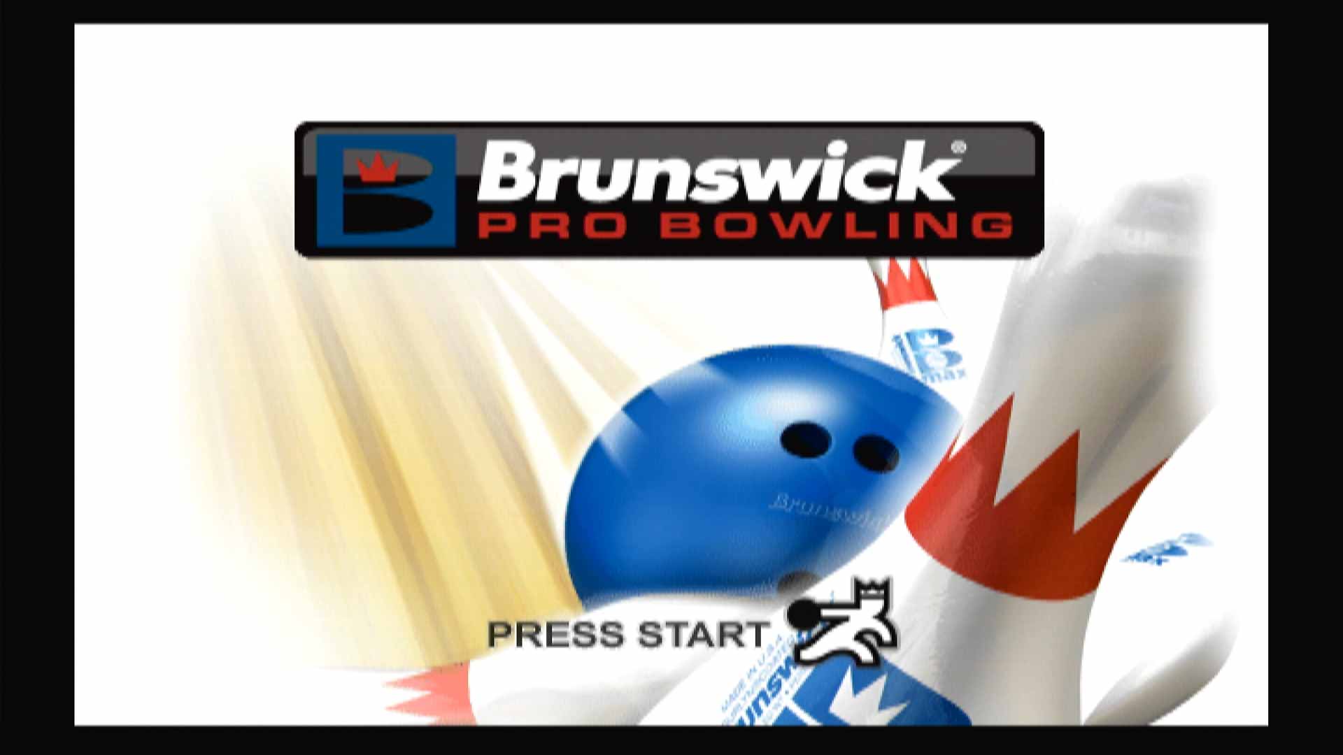 Brunswick Pro Bowling PS2 start screen
