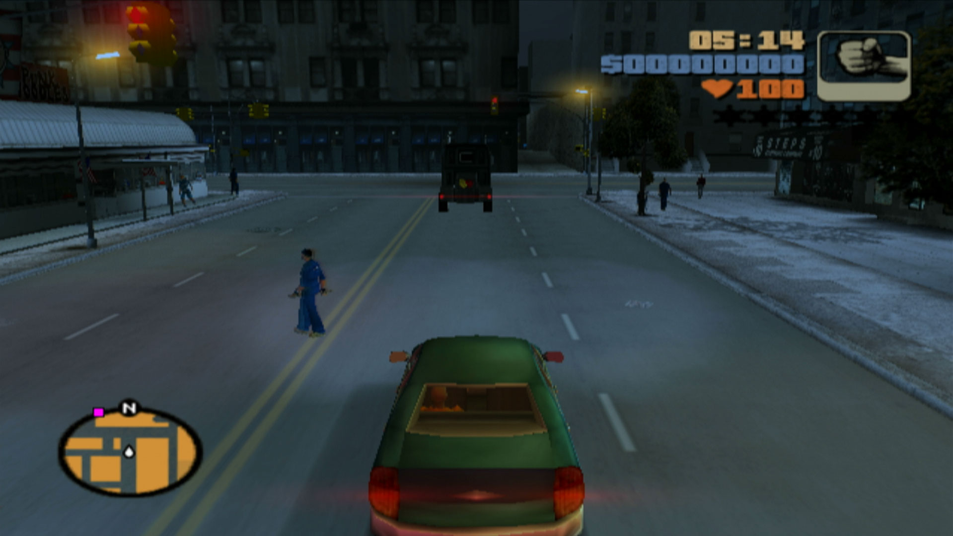 Grand Theft Auto III PS2 city night screenshot