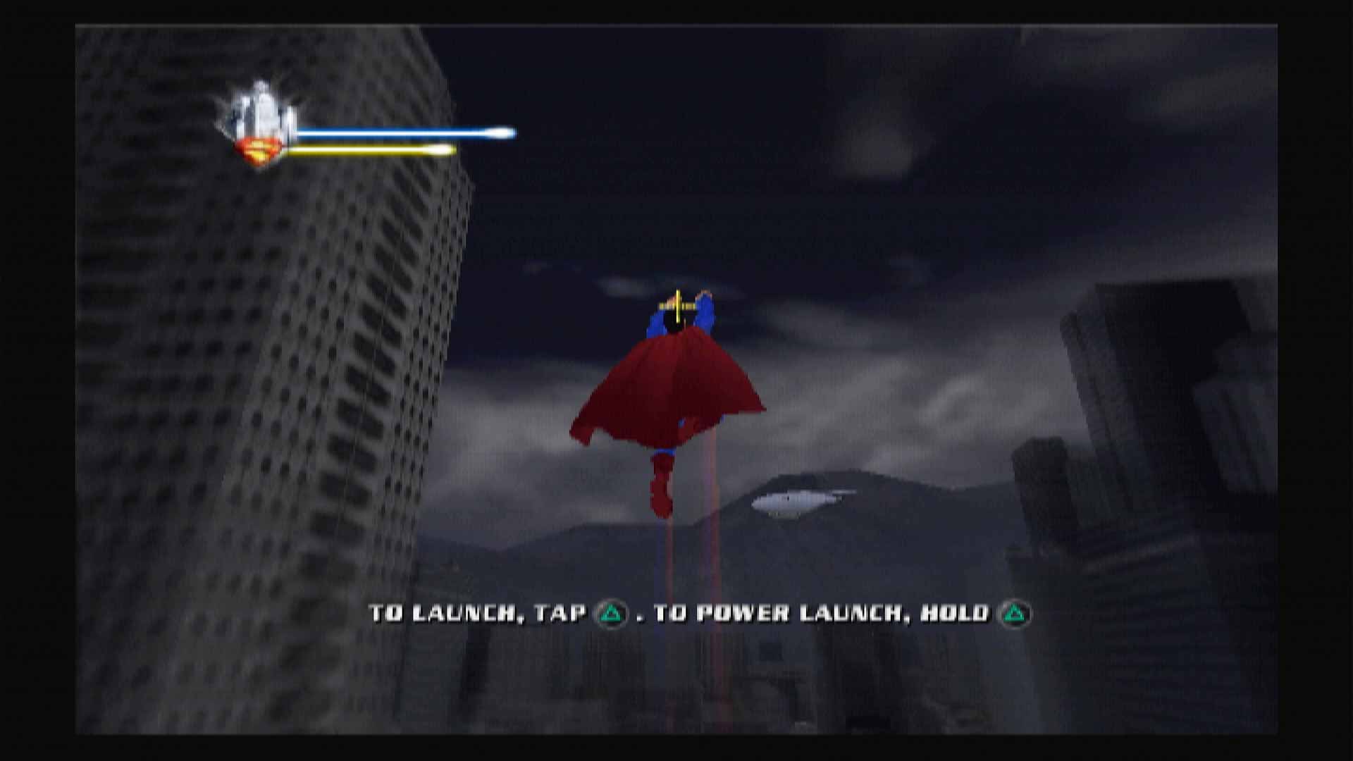 Superman Returns PS2 flying up