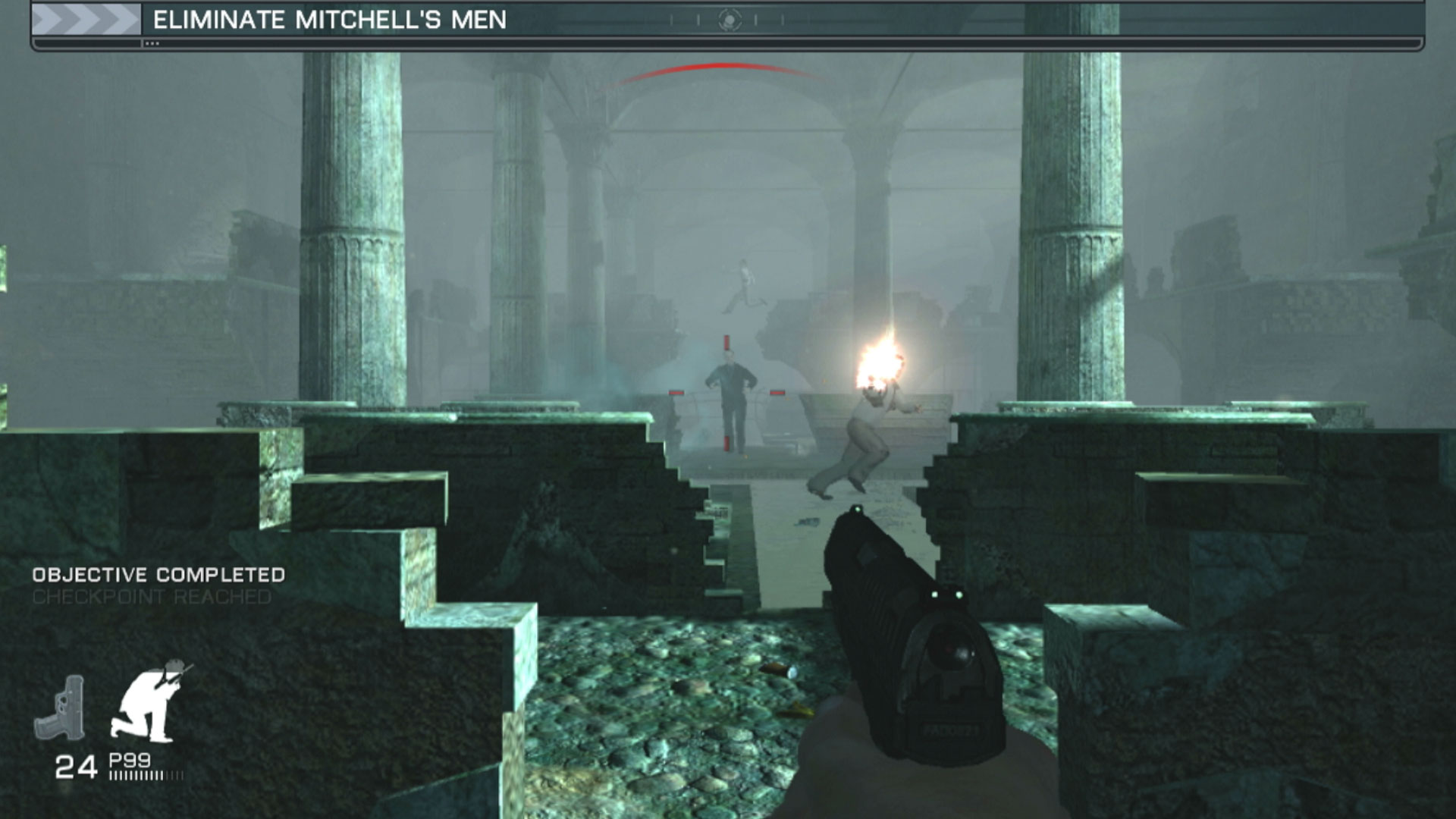 007 Quantum of Solace PS3 shooting enemies