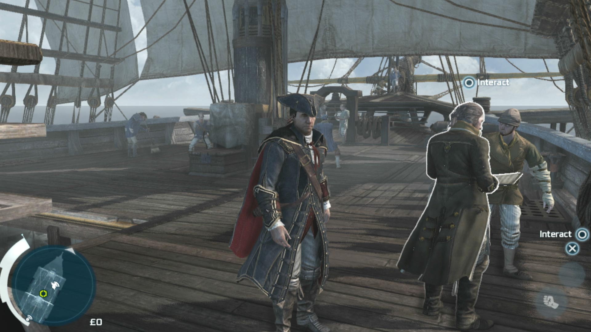 Assassin's Creed III PS3 cutscene boat