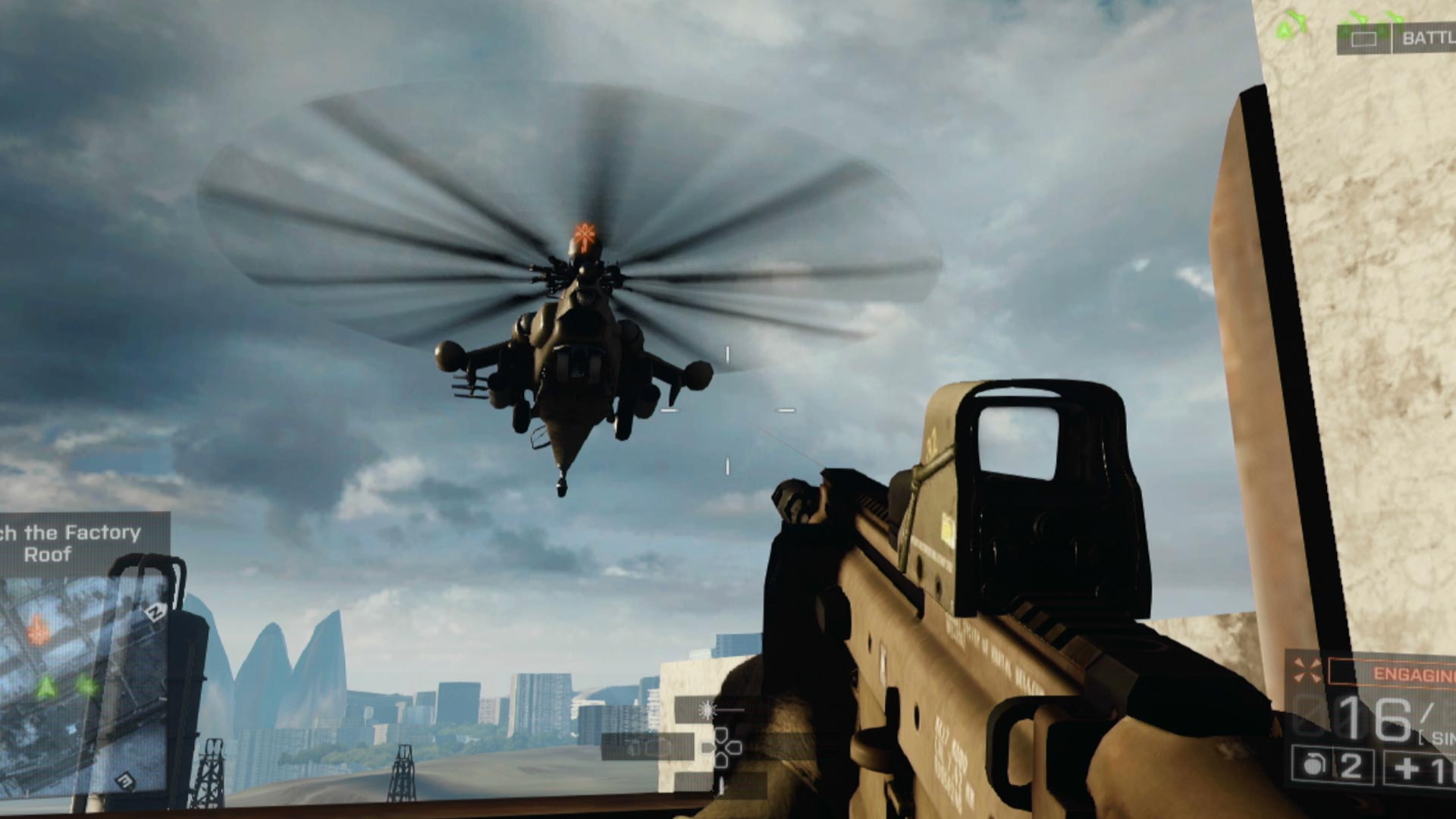 Battlefield 4 PS3 enemy helicopter