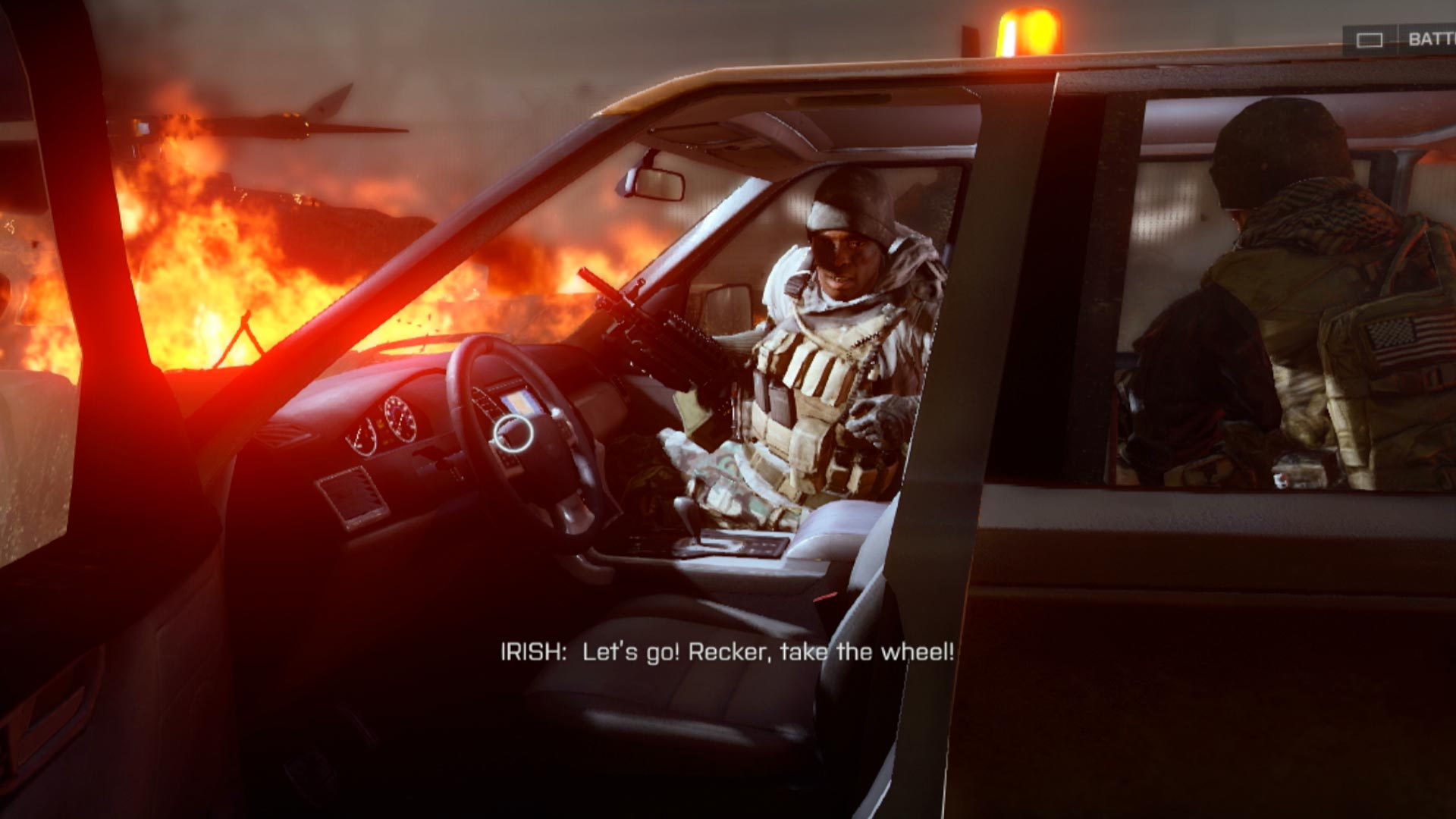 Battlefield 4 PS3 Irish inviting car
