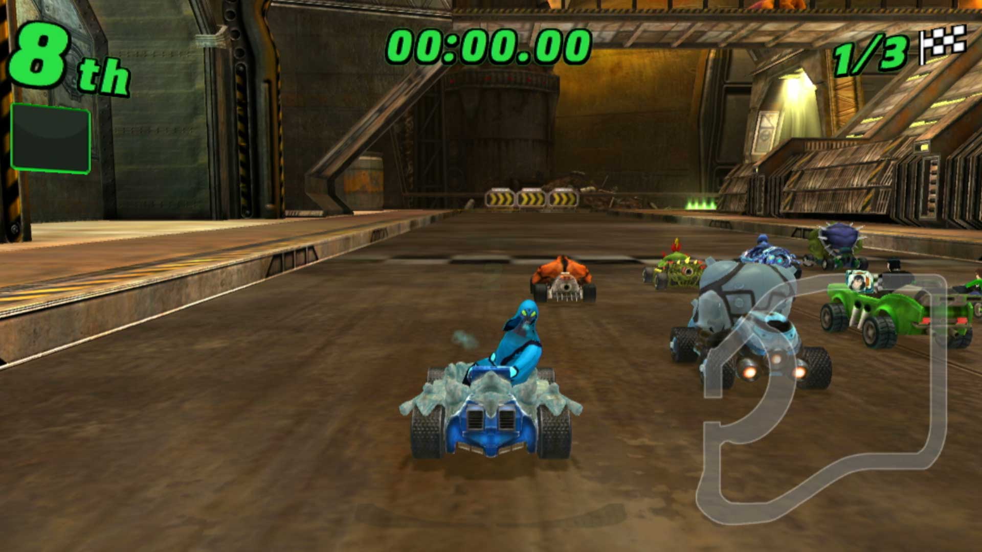 Ben 10 Galactic Racing PS3 big chill gameplay race starts