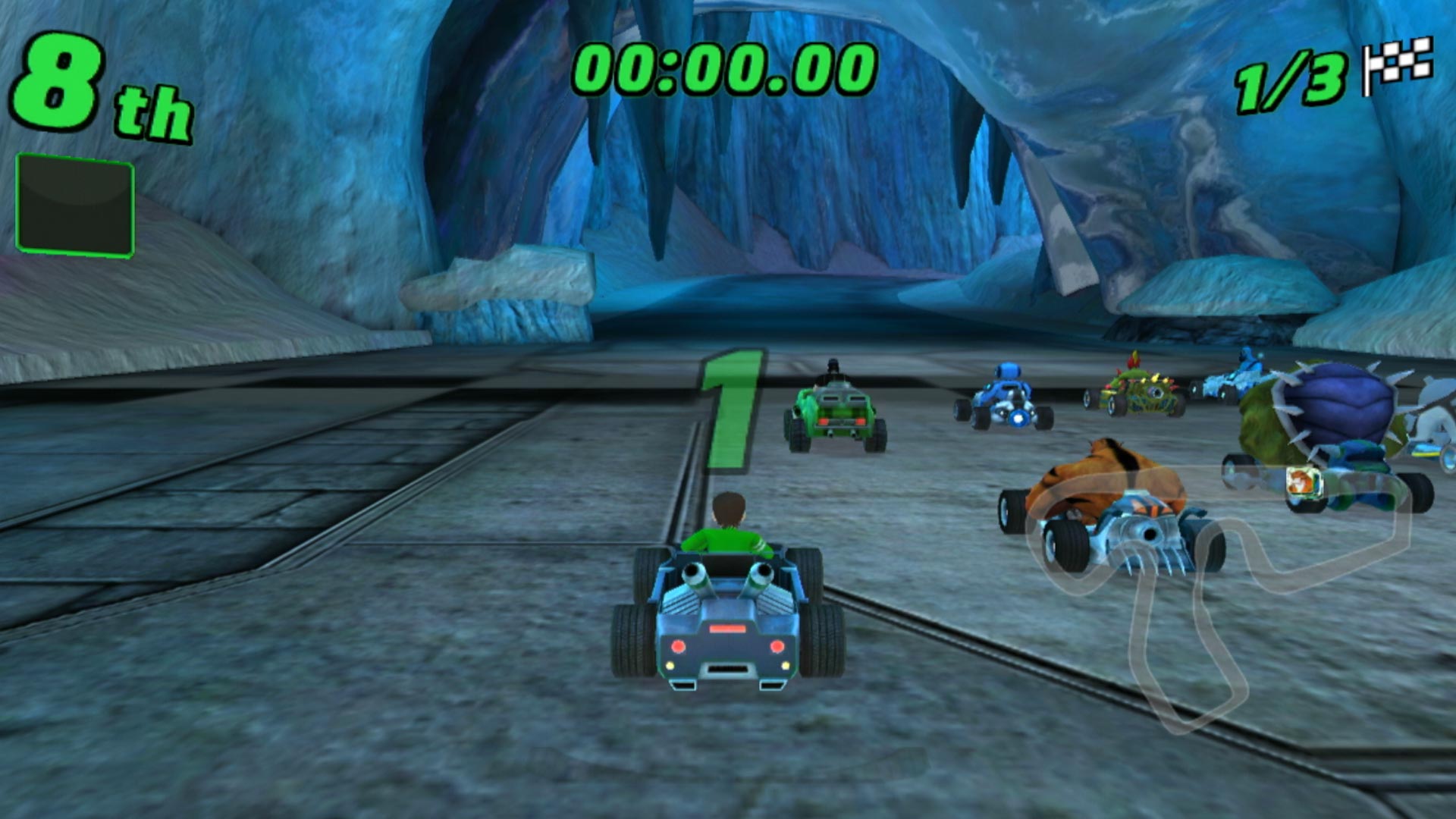 Ben 10 Galactic Racing PS3 gameplay screenshot