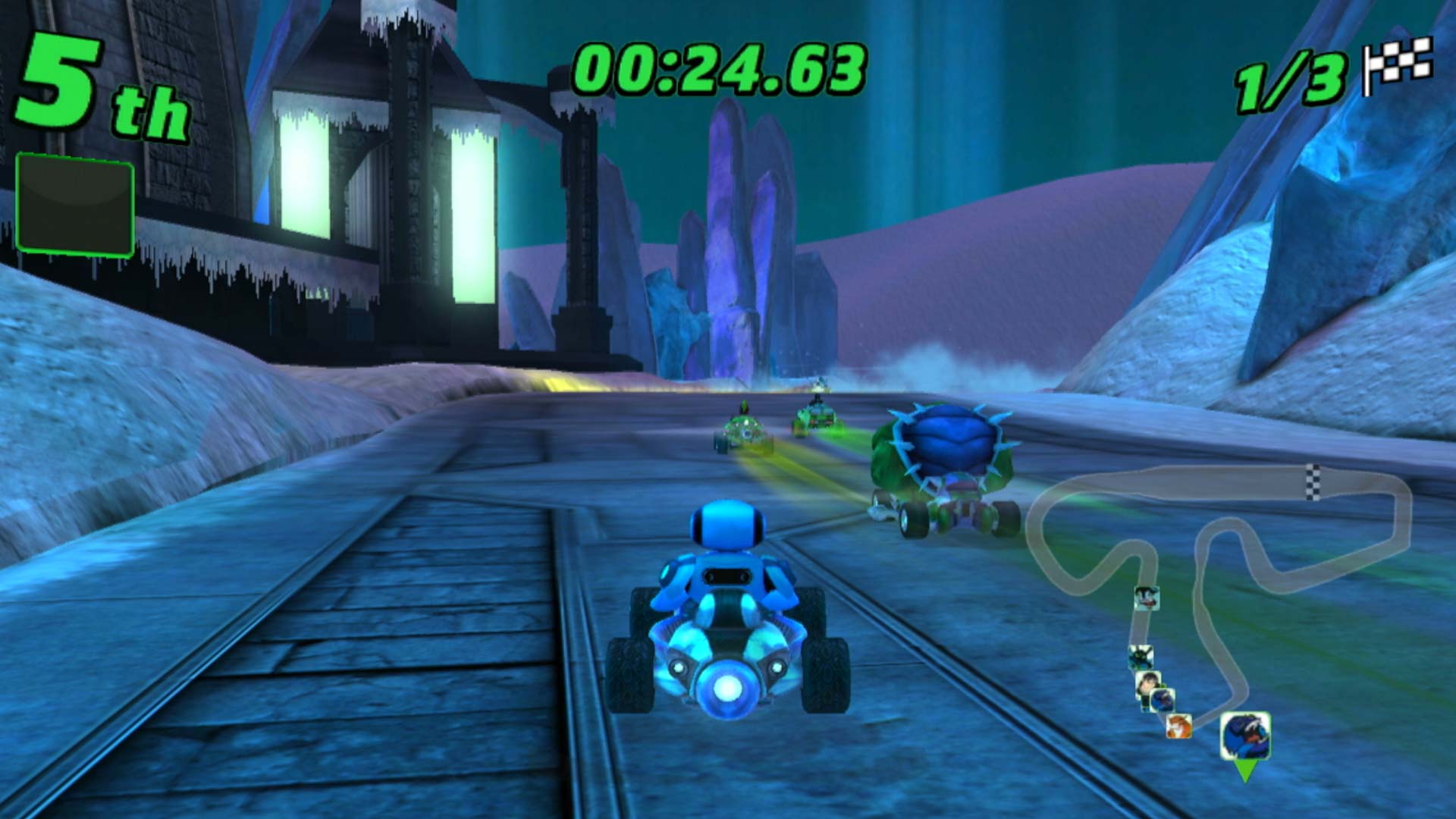 Ben 10 Galactic Racing PS3 echo race screenshot
