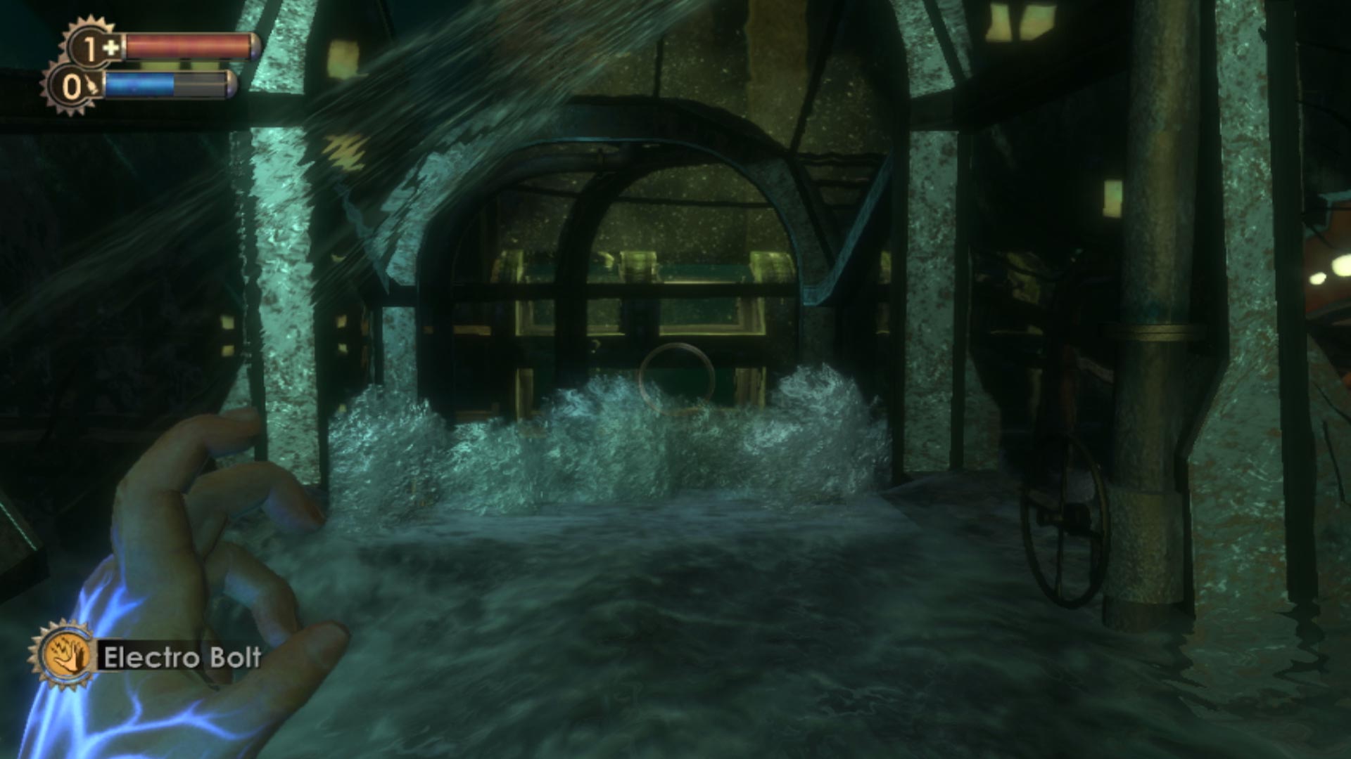 BioShock PS3 water flooding tunnel