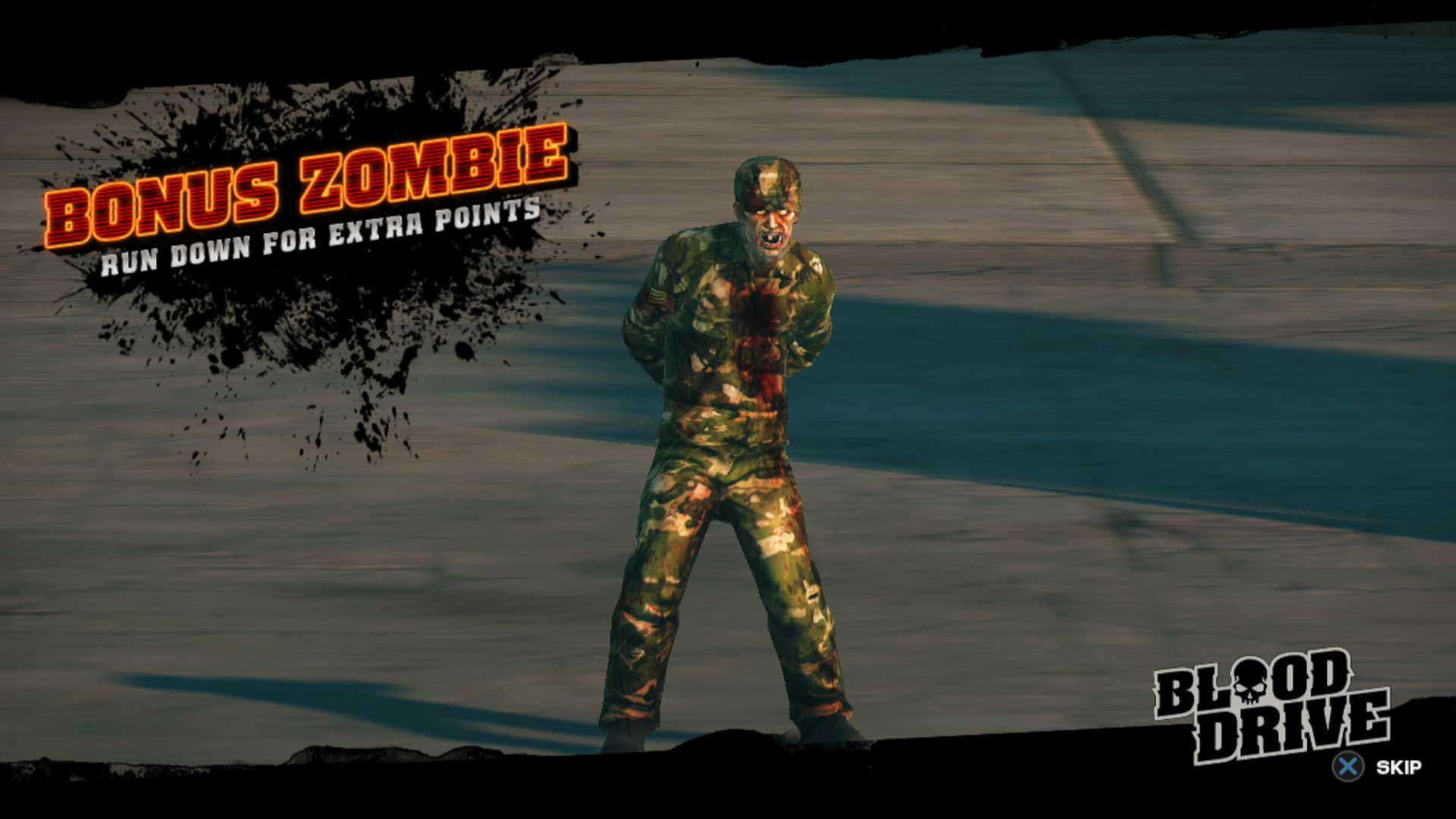 Blood Drive PS3 bonus zombie run down
