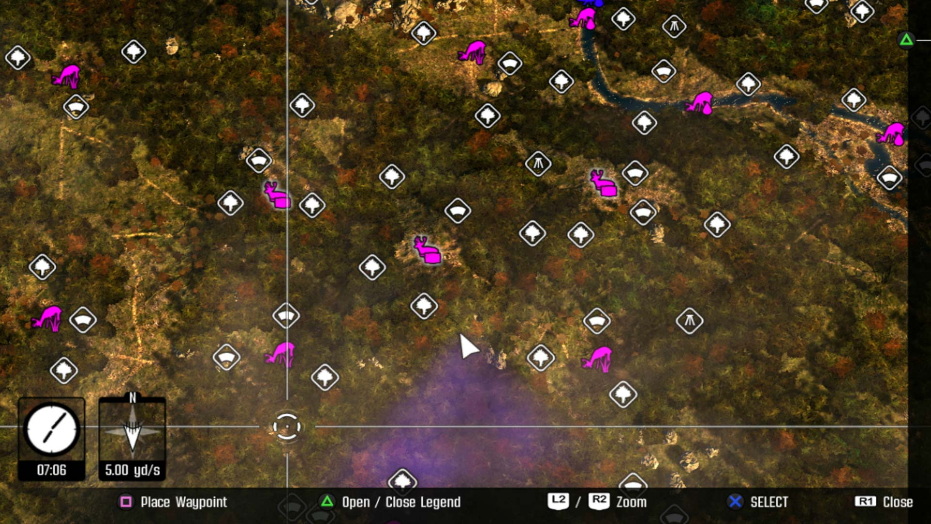 Cabelas Big Game Hunter Pro Hunts PS3 map