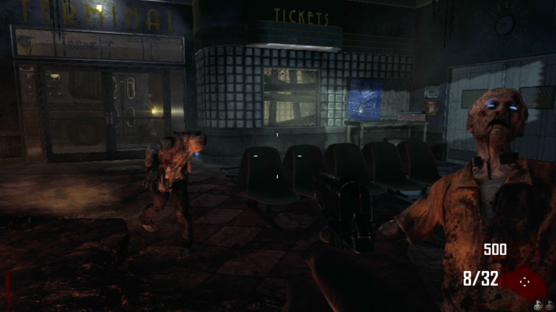 Call of Duty Black Ops II PS3 two zombies screenshot
