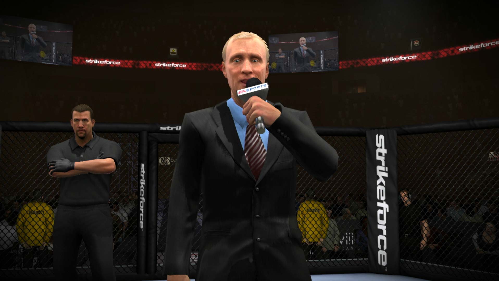 EA Sports MMA PS3 ring announcer speaking