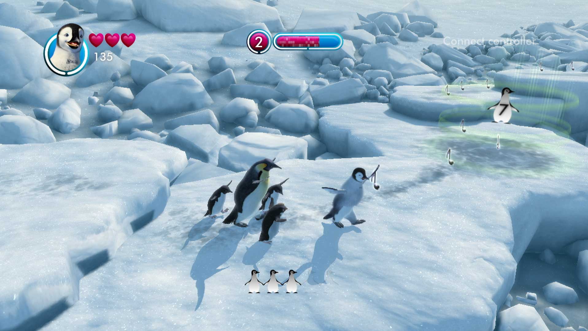 Happy Feet Two PS3 dancing together penguins