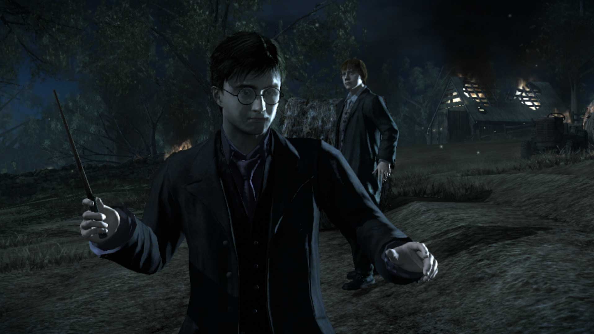 Harry Potter Deathly Hallows Part I PS3 ron hermione harry city screenshot