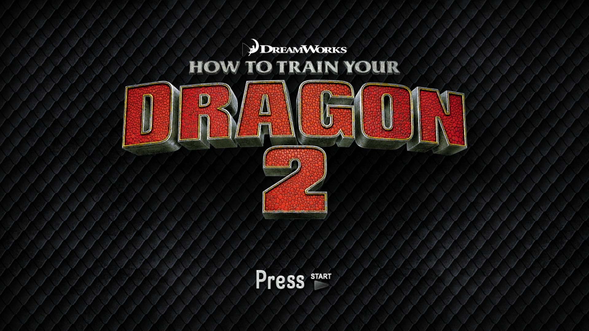 How To Train Your Dragon 2 PS3 game title press start screen