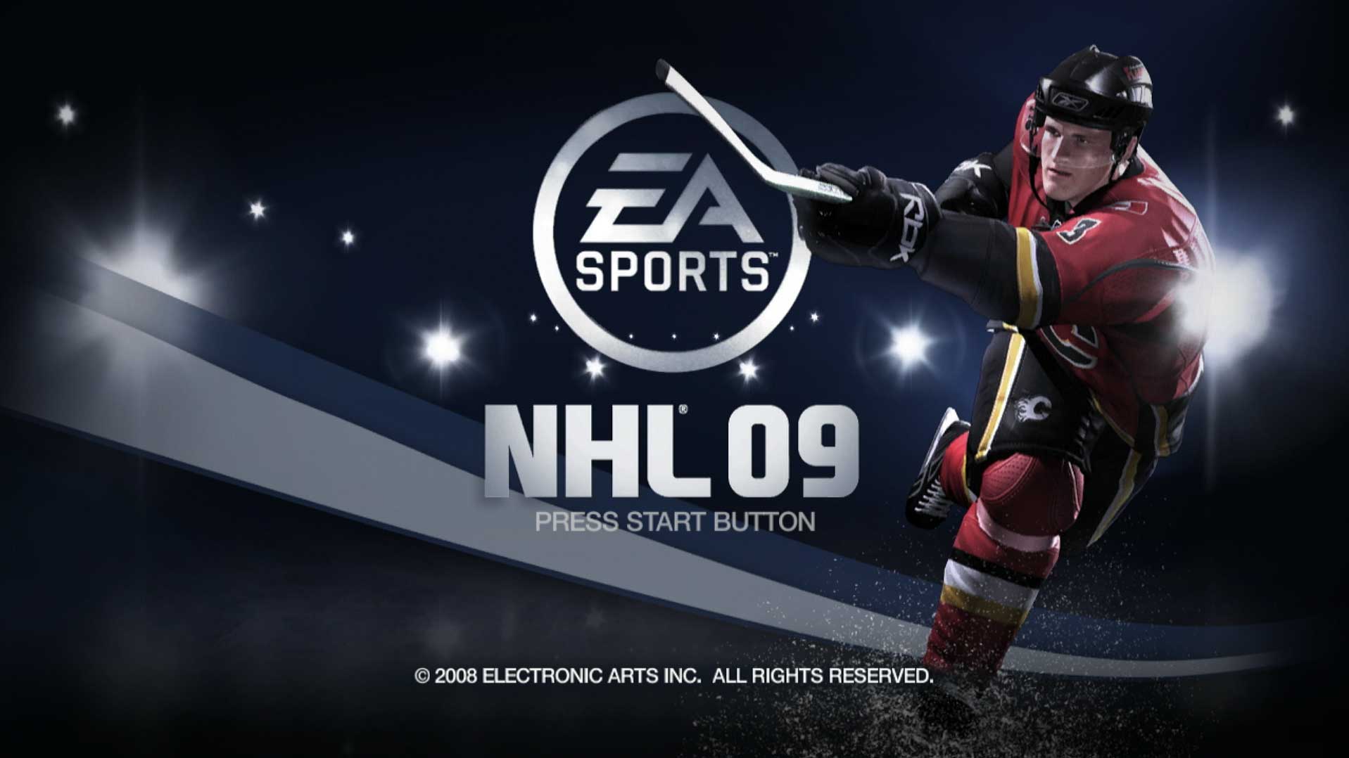 game title press start screen