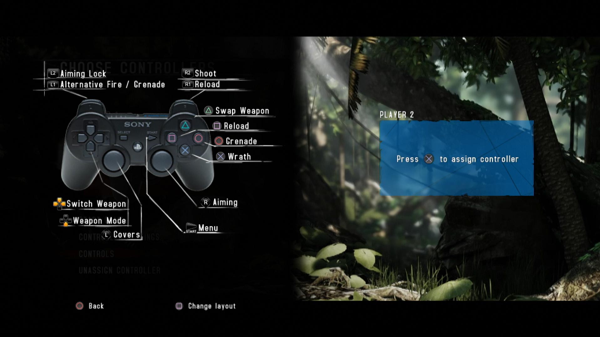 game controller button layout