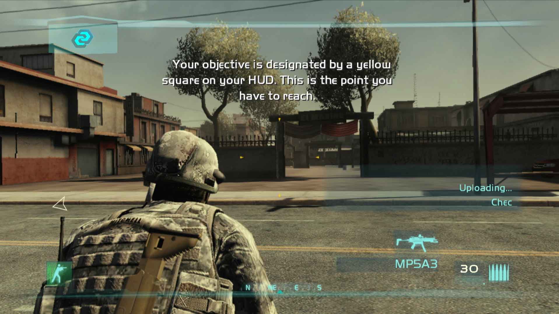 Ghost Recon Advanced Warfighter PS3 tutorial gameplay screenshot